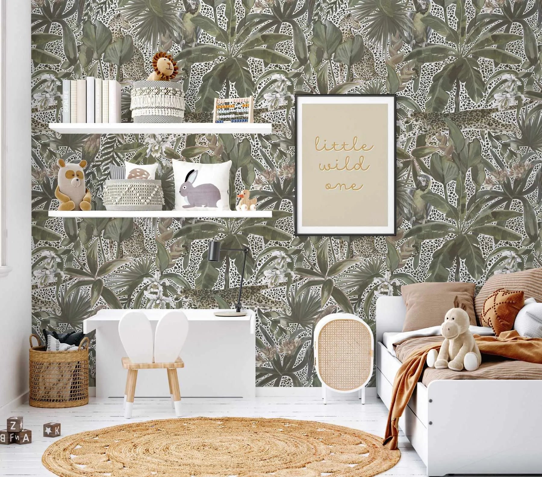 Jungle Spots Wallpaper from Olive et Oriel where you can shop wallpaper and artworks online