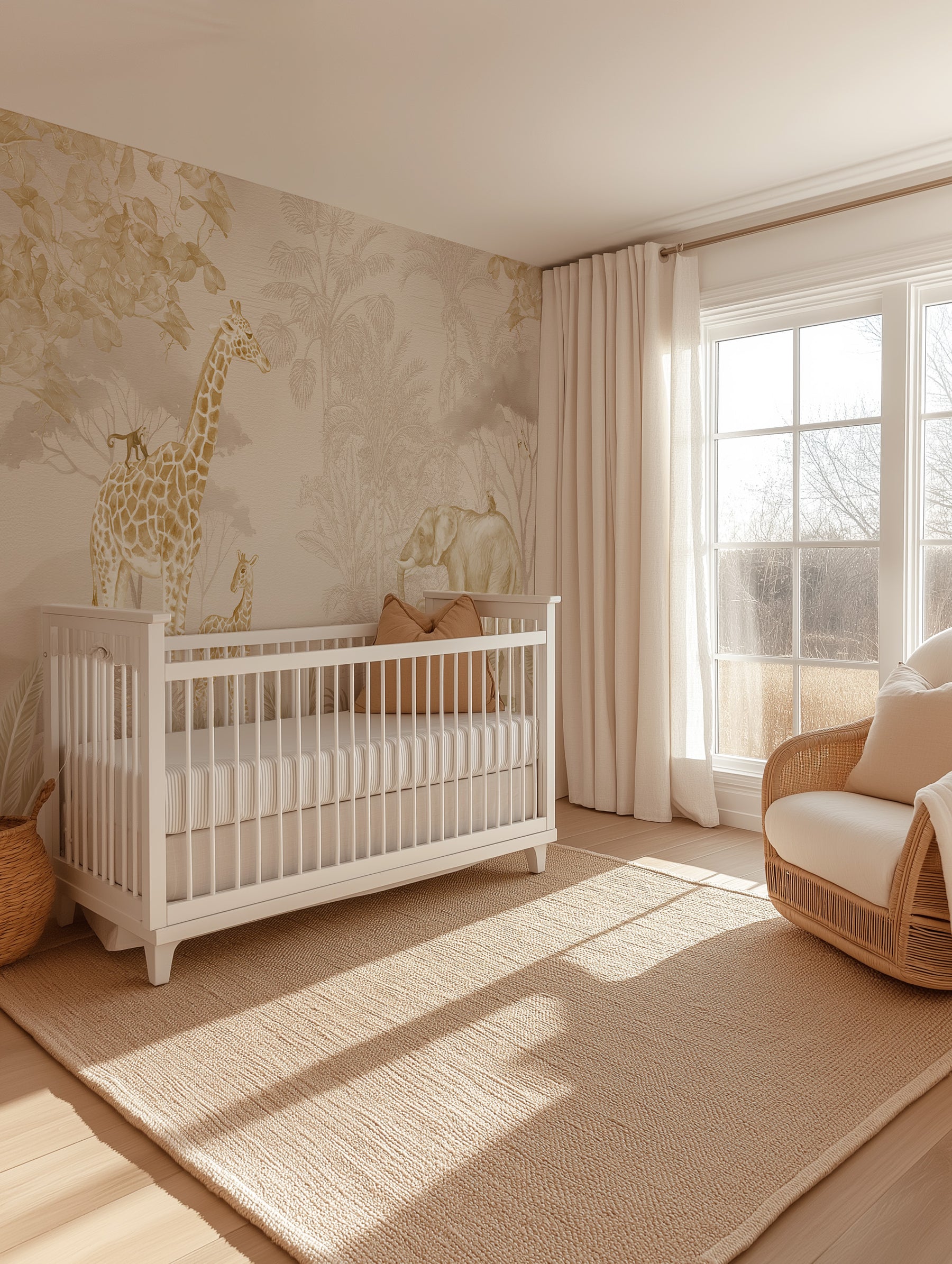 Jungle at Dusk Wallpaper Mural from Olive et Oriel where you can shop wallpaper and artworks online