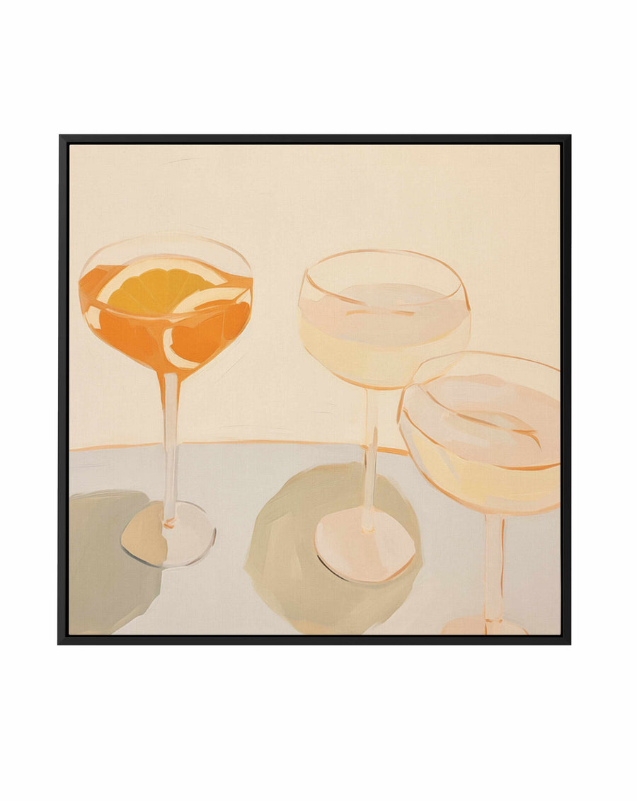 Just A Little Spritz | Framed Canvas Art Print from Olive et Oriel where you can shop wallpaper and artworks online
