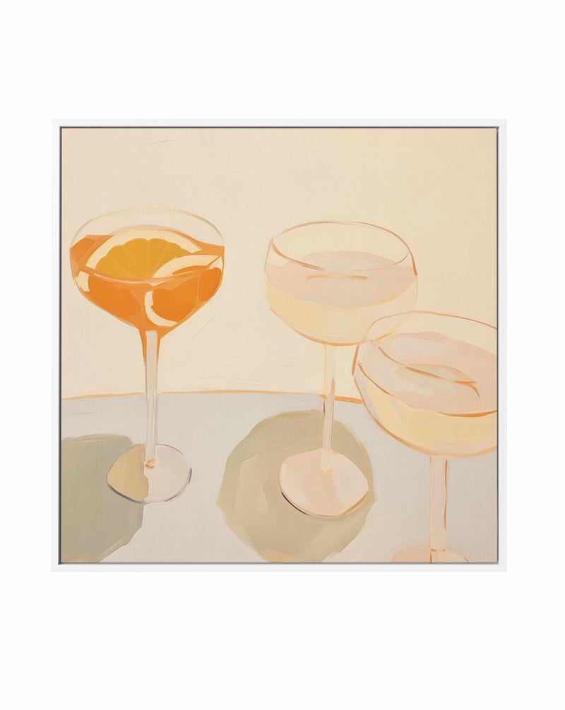 Just A Little Spritz | Framed Canvas Art Print from Olive et Oriel where you can shop wallpaper and artworks online