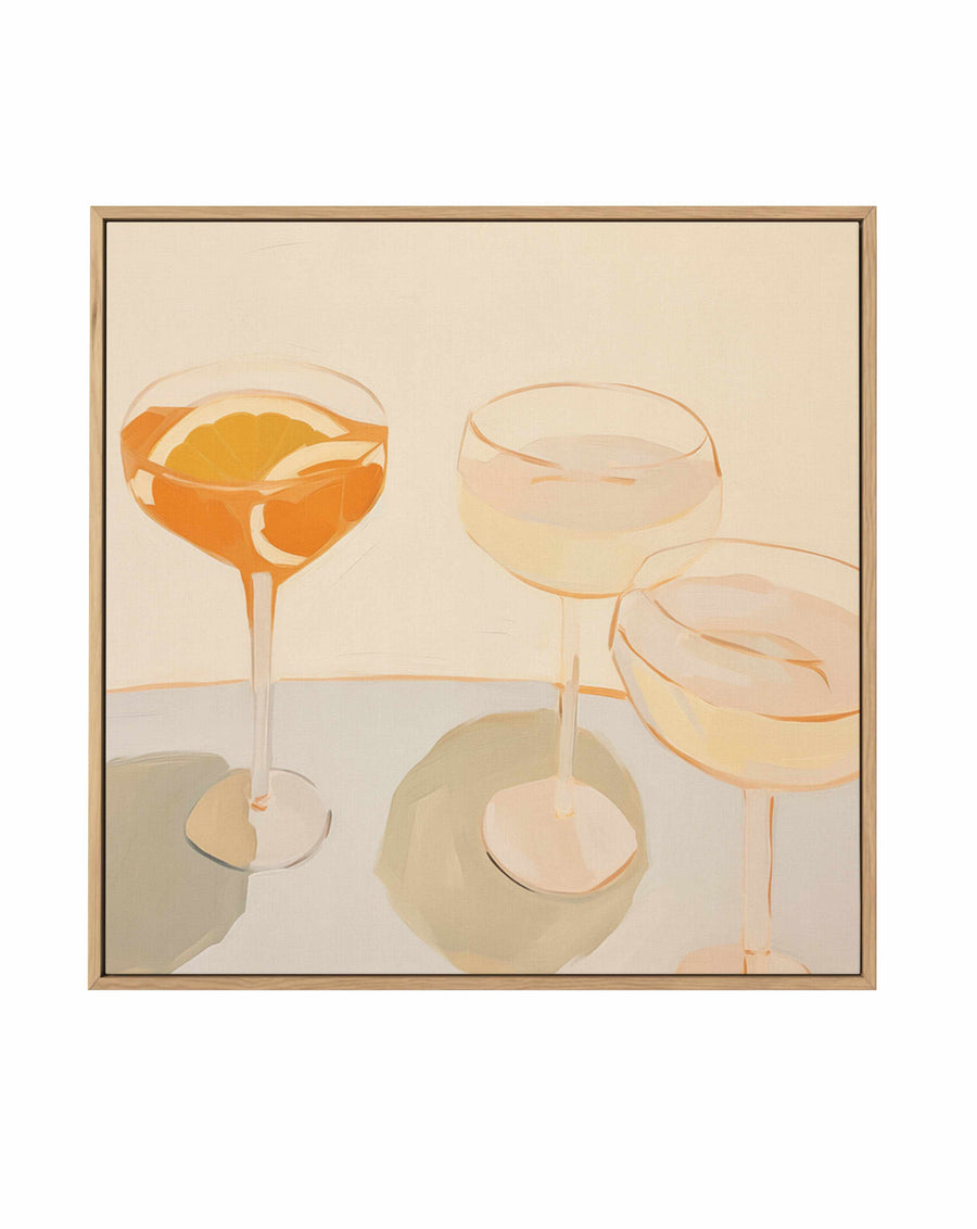 Just A Little Spritz | Framed Canvas Art Print from Olive et Oriel where you can shop wallpaper and artworks online