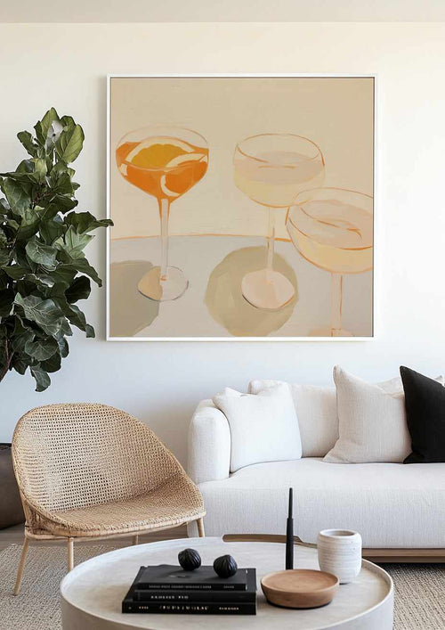 Just A Little Spritz | Framed Canvas Art Print