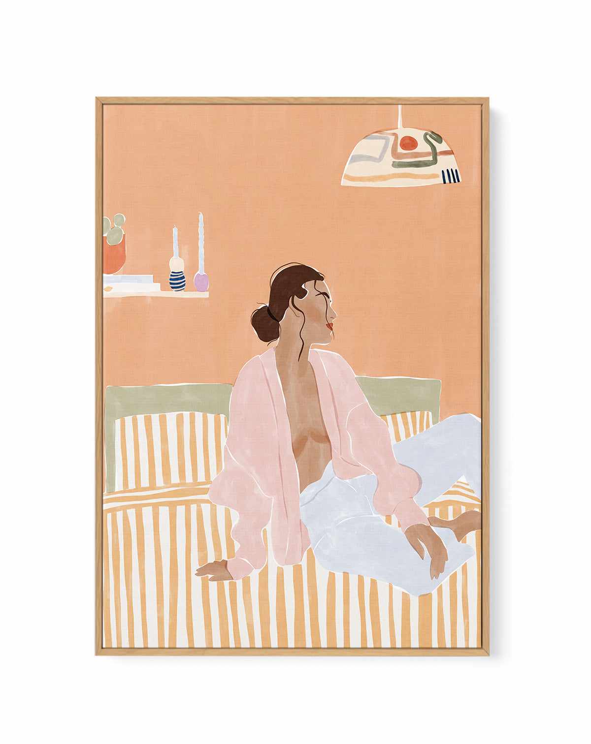 Just Let Me Chill By Ivy Green Illustrations | Framed Canvas Art Print