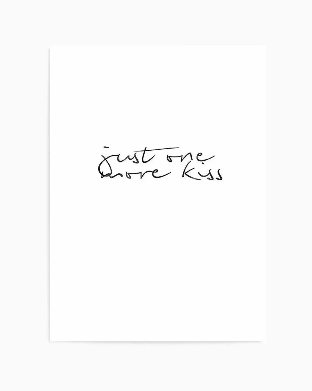 Just One More Kiss | PT Art Print from Olive et Oriel where you can shop wallpaper and artworks online