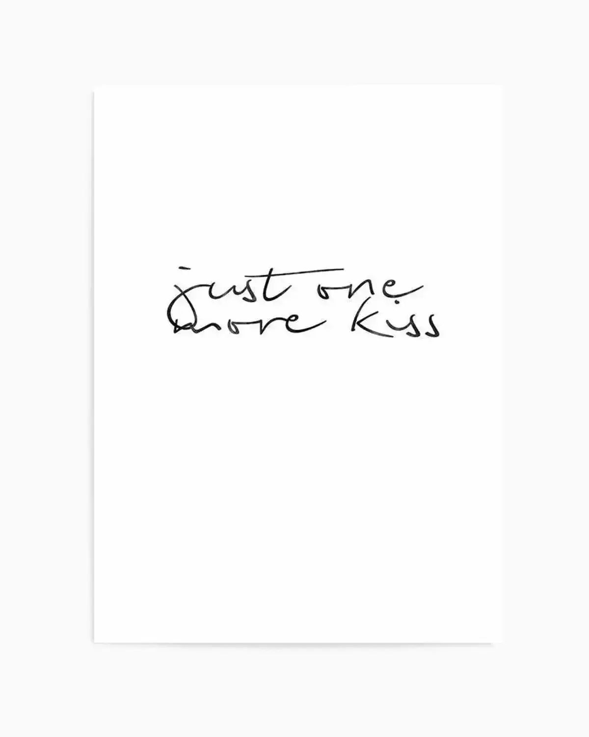 Just One More Kiss | PT Art Print from Olive et Oriel where you can shop wallpaper and artworks online