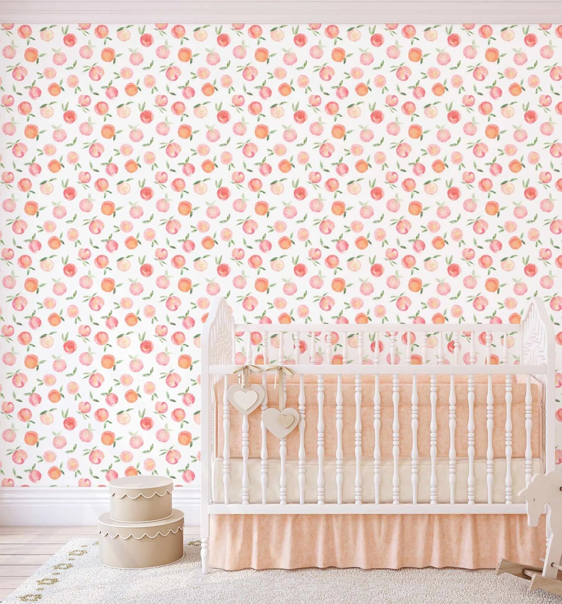Just Peachy Wallpaper-Wallpaper-Buy Kids Removable Wallpaper Online Our Custom Made Children√¢‚Ç¨‚Ñ¢s Wallpapers Are A Fun Way To Decorate And Enhance Boys Bedroom Decor And Girls Bedrooms They Are An Amazing Addition To Your Kids Bedroom Walls Our Collection of Kids Wallpaper Is Sure To Transform Your Kids Rooms Interior Style From Pink Wallpaper To Dinosaur Wallpaper Even Marble Wallpapers For Teen Boys Shop Peel And Stick Wallpaper Online Today With Olive et Oriel