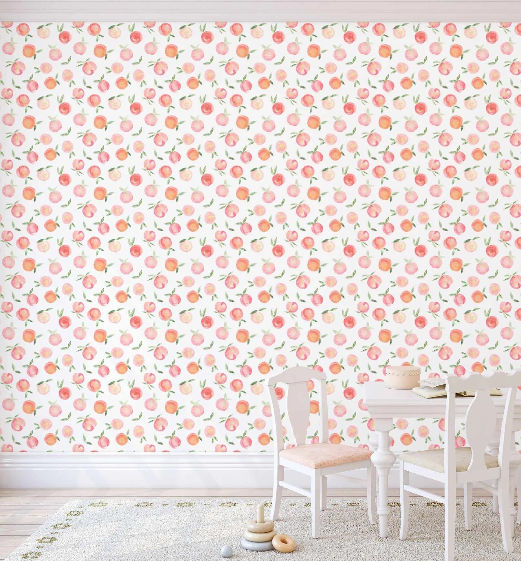 Just Peachy Wallpaper-Wallpaper-Buy Kids Removable Wallpaper Online Our Custom Made Children√¢‚Ç¨‚Ñ¢s Wallpapers Are A Fun Way To Decorate And Enhance Boys Bedroom Decor And Girls Bedrooms They Are An Amazing Addition To Your Kids Bedroom Walls Our Collection of Kids Wallpaper Is Sure To Transform Your Kids Rooms Interior Style From Pink Wallpaper To Dinosaur Wallpaper Even Marble Wallpapers For Teen Boys Shop Peel And Stick Wallpaper Online Today With Olive et Oriel