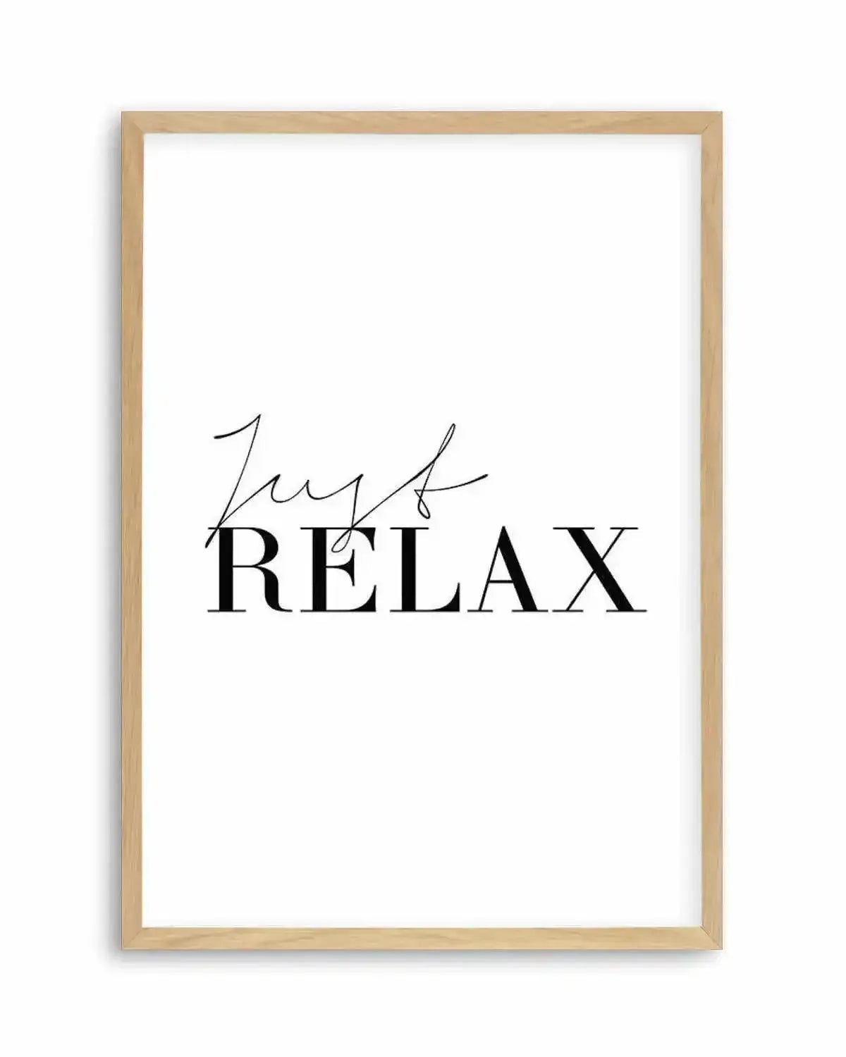 Just Relax Art Print from Olive et Oriel where you can shop wallpaper and artworks online
