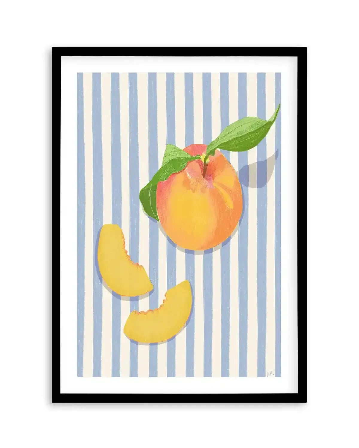 Just Peachy by Jenny Liz Rome Art Print-PRINT-Olive et Oriel-Jenny Liz Rome-A5 | 5.8" x 8.3" | 14.8 x 21cm-Black-With White Border-Buy-Australian-Art-Prints-Online-with-Olive-et-Oriel-Your-Artwork-Specialists-Austrailia-Decorate-With-Coastal-Photo-Wall-Art-Prints-From-Our-Beach-House-Artwork-Collection-Fine-Poster-and-Framed-Artwork