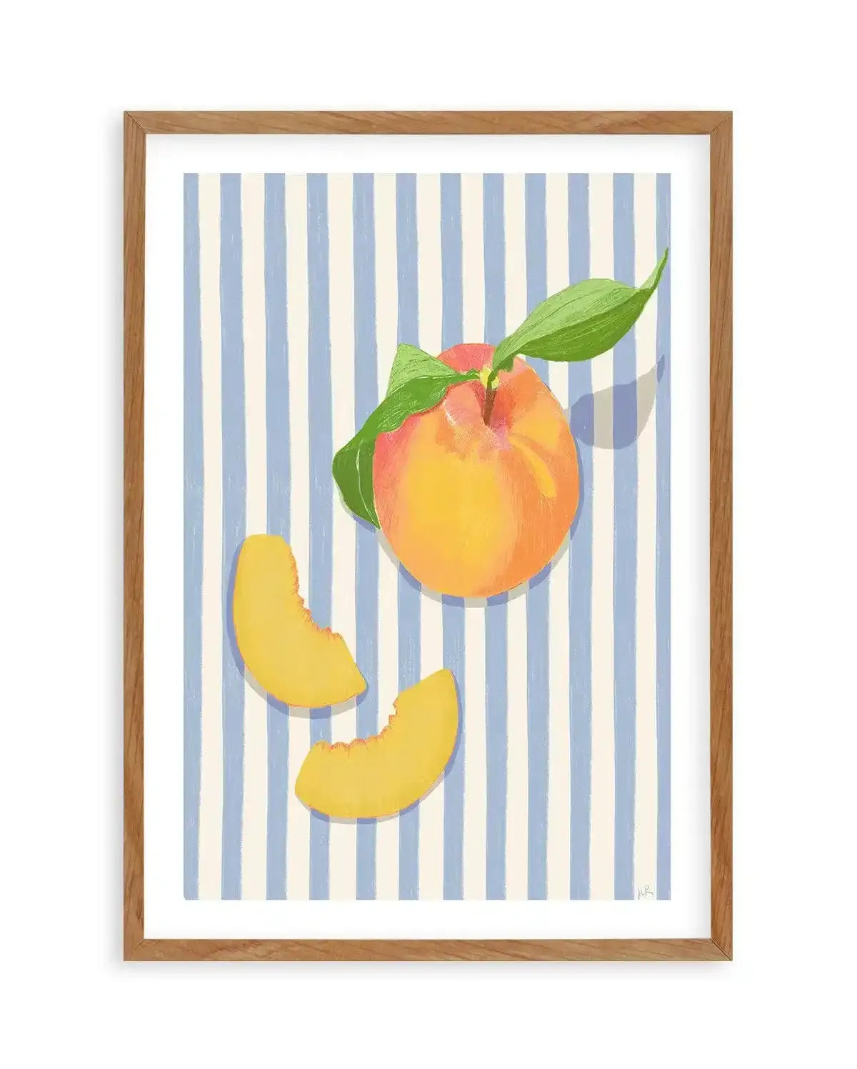 Just Peachy by Jenny Liz Rome Art Print-PRINT-Olive et Oriel-Jenny Liz Rome-50x70 cm | 19.6" x 27.5"-Walnut-With White Border-Buy-Australian-Art-Prints-Online-with-Olive-et-Oriel-Your-Artwork-Specialists-Austrailia-Decorate-With-Coastal-Photo-Wall-Art-Prints-From-Our-Beach-House-Artwork-Collection-Fine-Poster-and-Framed-Artwork