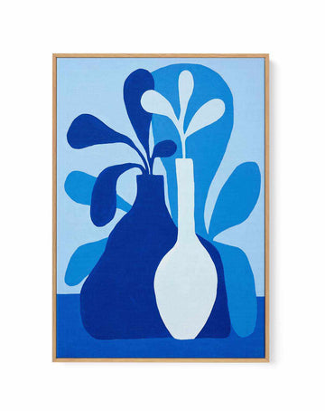 Kapsali Vases by Teena Zerefos | Framed Canvas Art Print from Olive et Oriel where you can shop wallpaper and artworks online