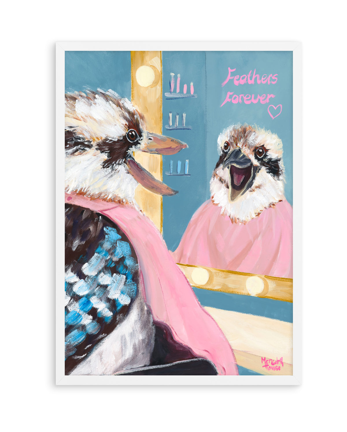 Kookaburra Featherdresser by Meredith Howse | Art Print