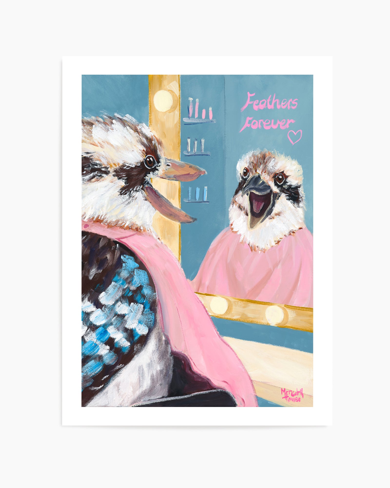 Kookaburra Featherdresser by Meredith Howse | Art Print