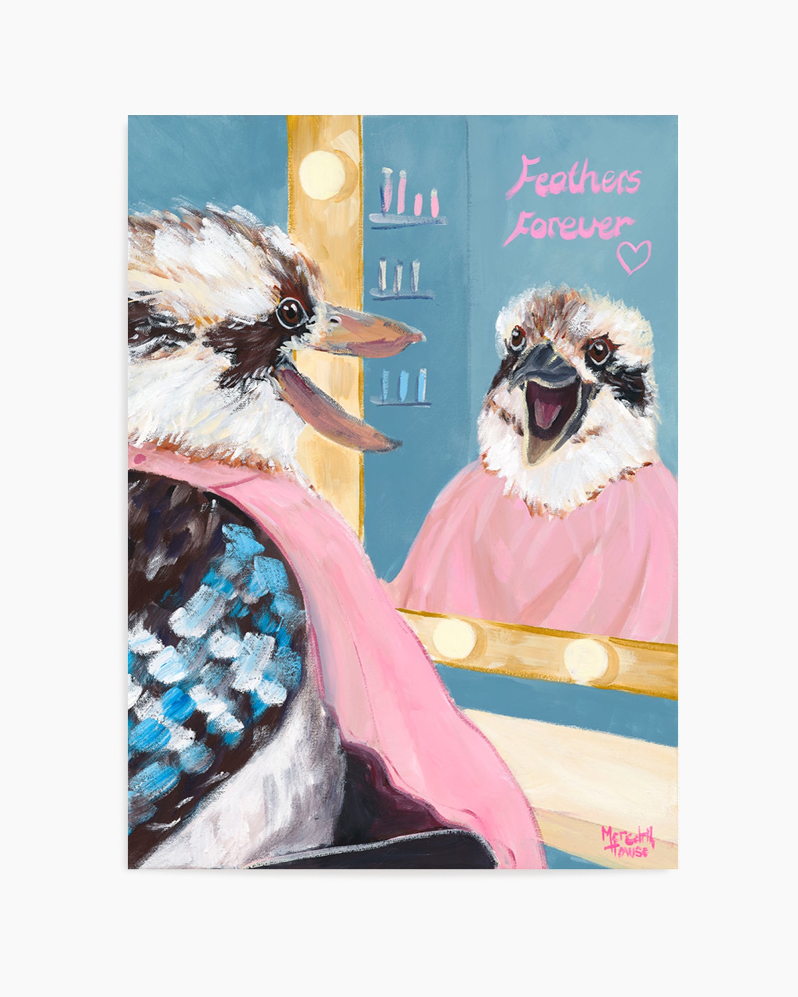 Kookaburra Featherdresser by Meredith Howse | Art Print