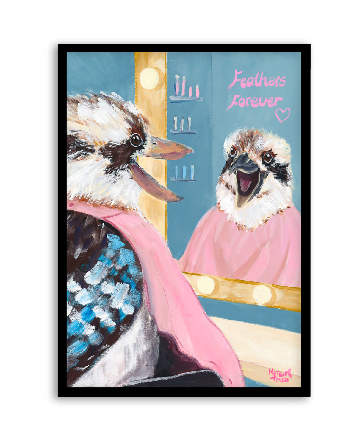 Kookaburra Featherdresser by Meredith Howse | Art Print
