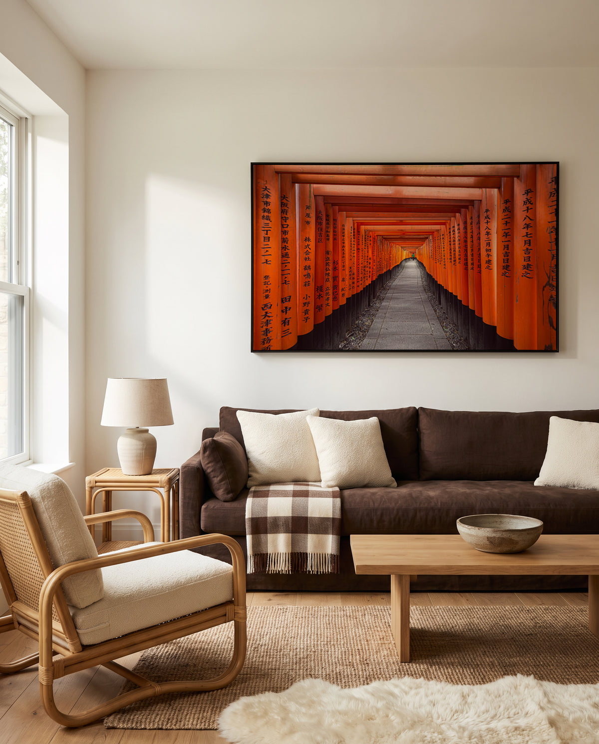 Kyoto Torii Tunnel by Marco Tagliarino | Framed Canvas Art Print