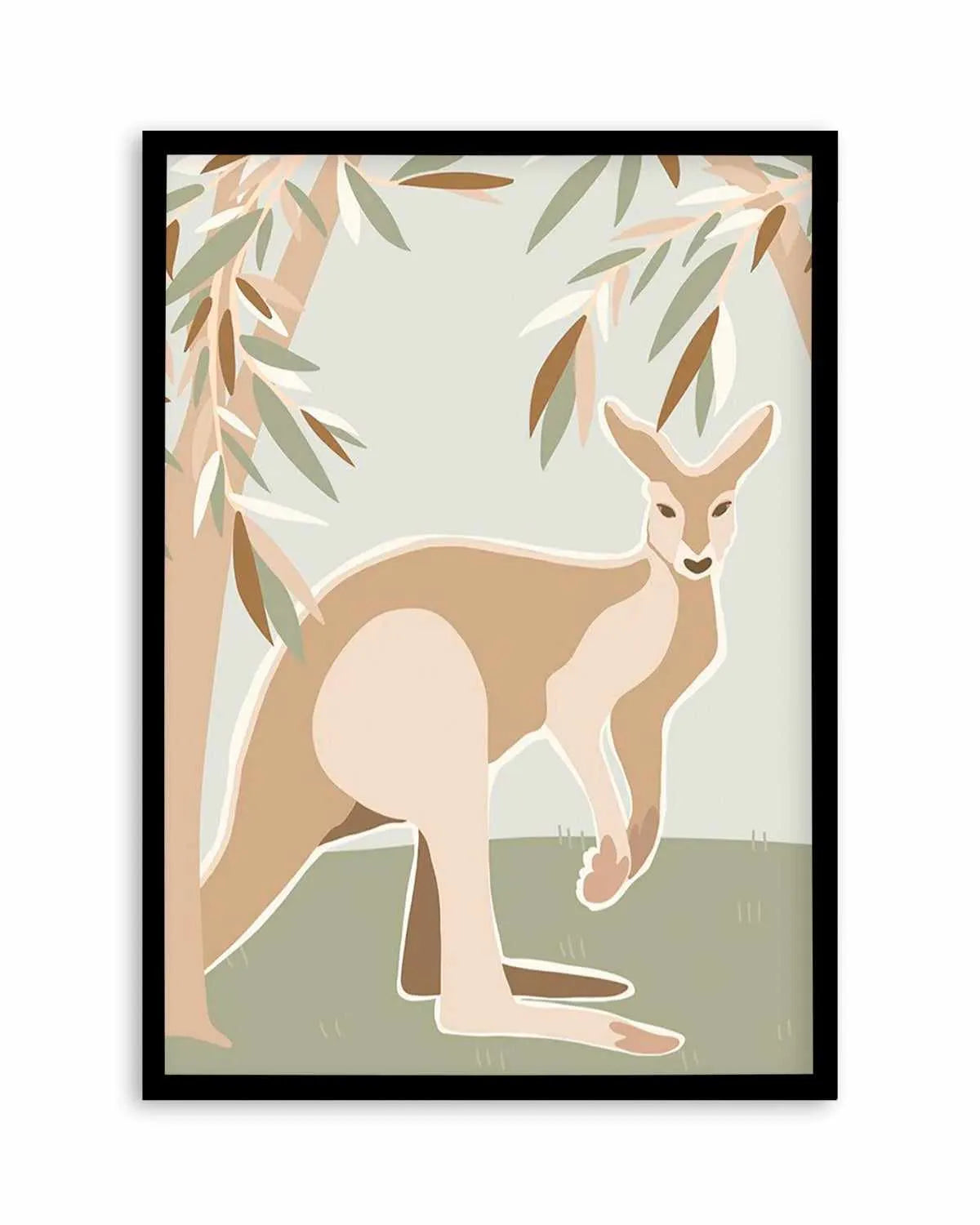 Kangaroo Canopy Art Print from Olive et Oriel where you can shop wallpaper and artworks online