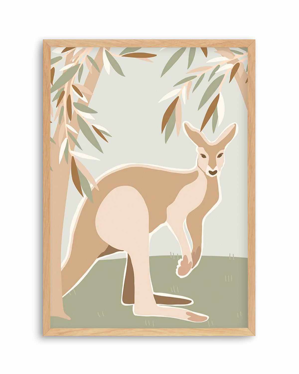 Kangaroo Canopy Art Print