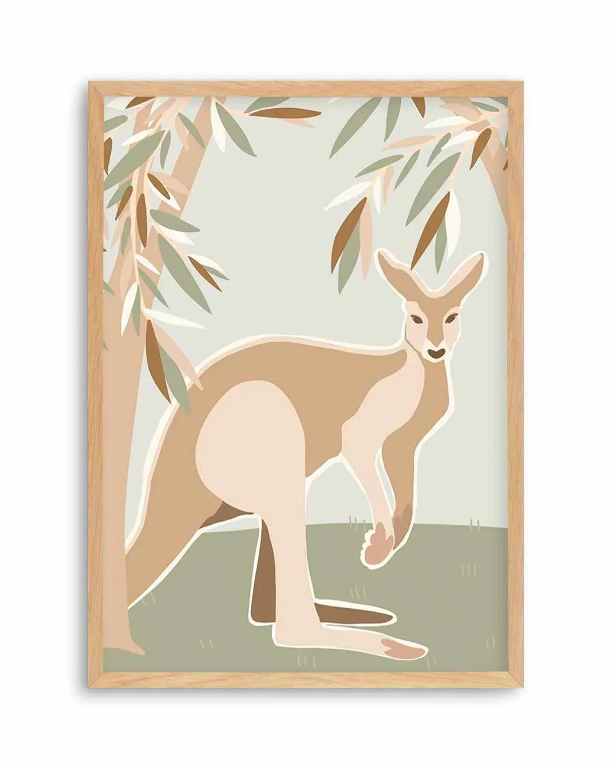 Kangaroo Canopy Art Print from Olive et Oriel where you can shop wallpaper and artworks online