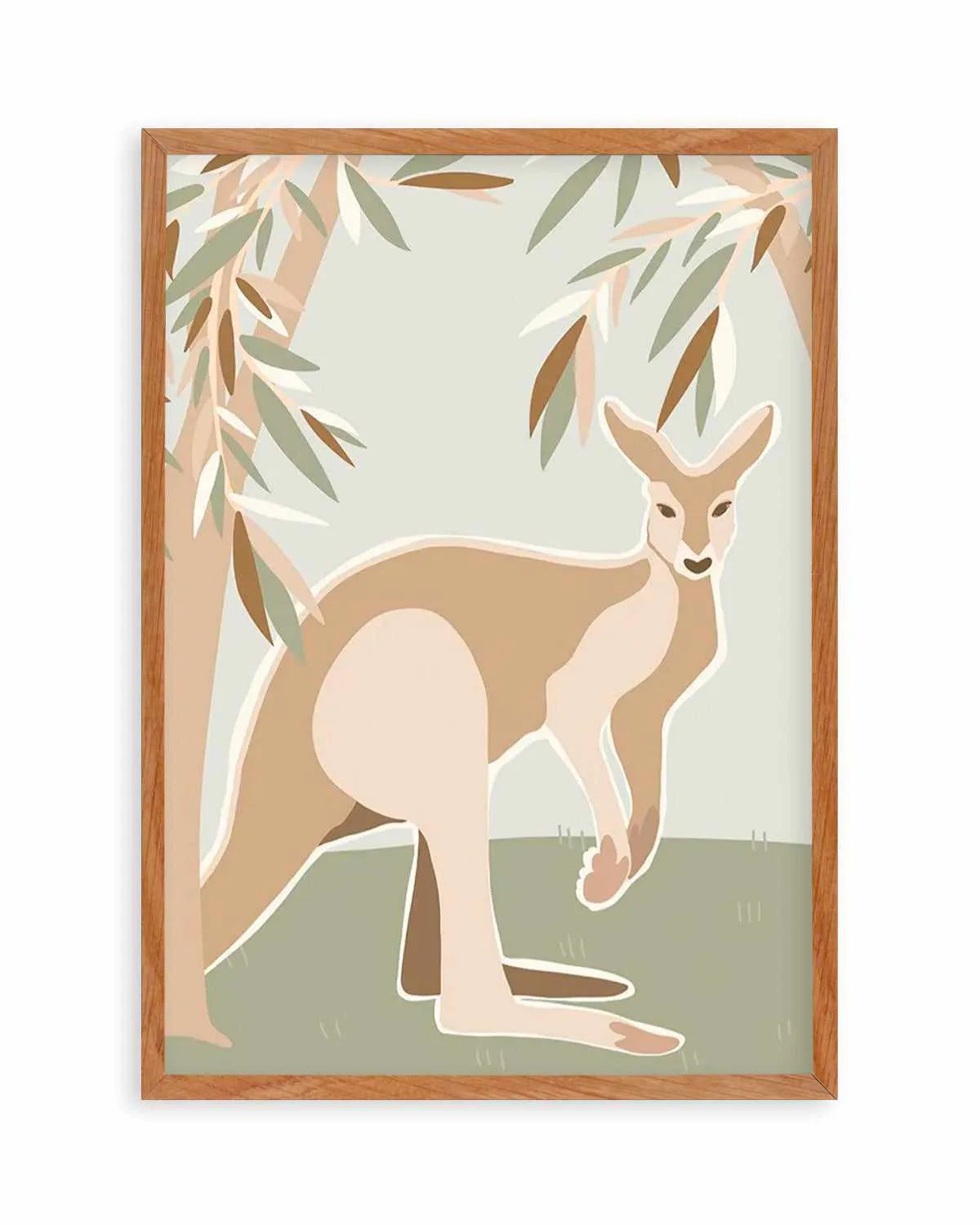 Kangaroo Canopy Art Print from Olive et Oriel where you can shop wallpaper and artworks online