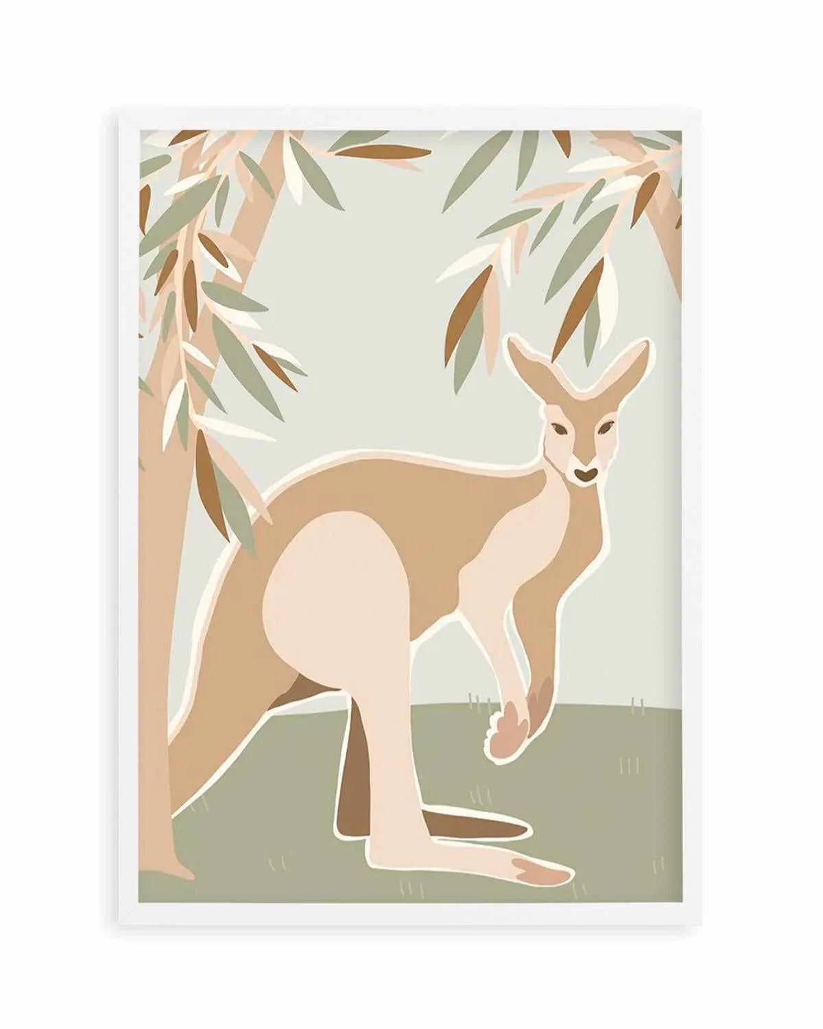 Kangaroo Canopy Art Print from Olive et Oriel where you can shop wallpaper and artworks online