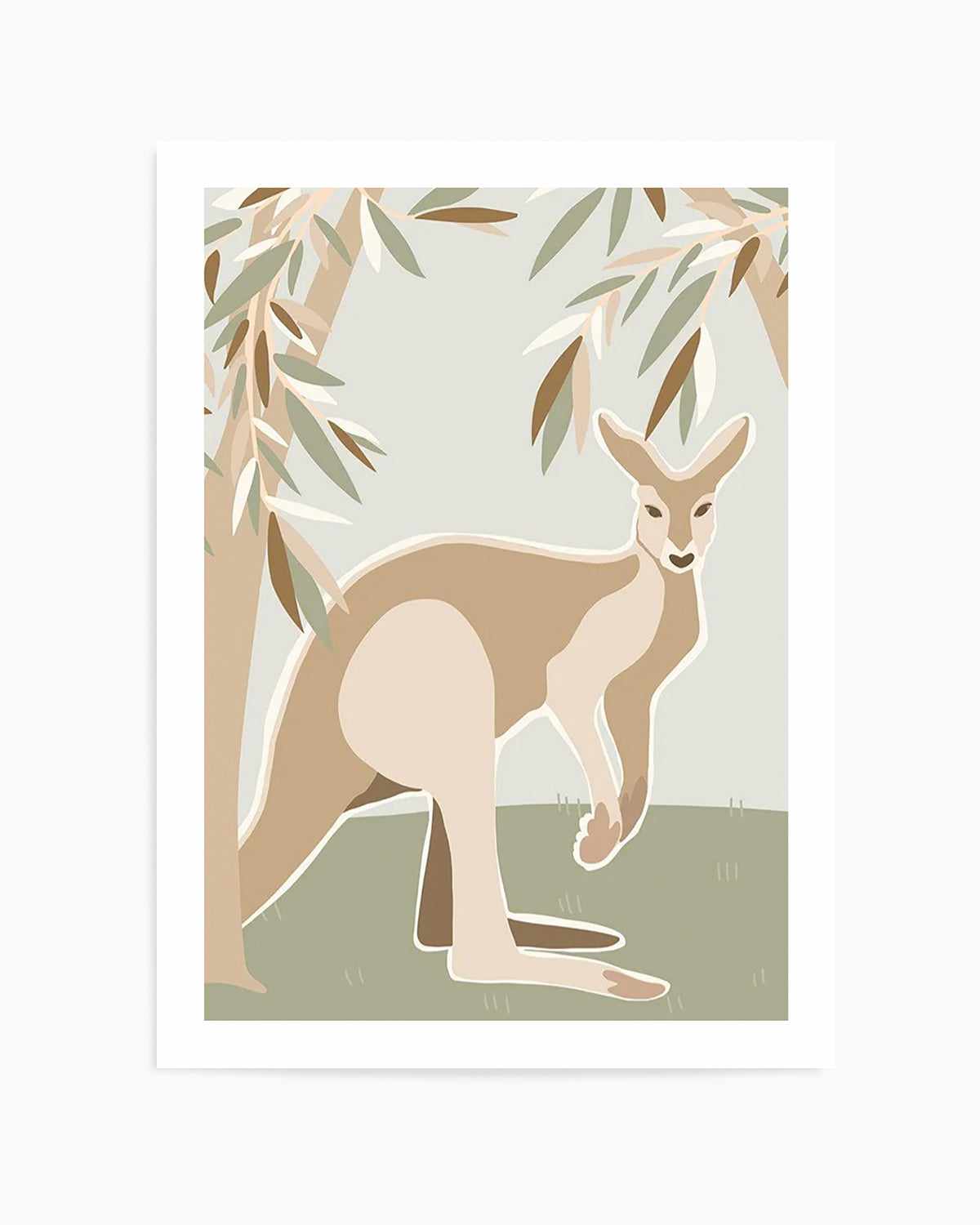 Kangaroo Canopy Art Print