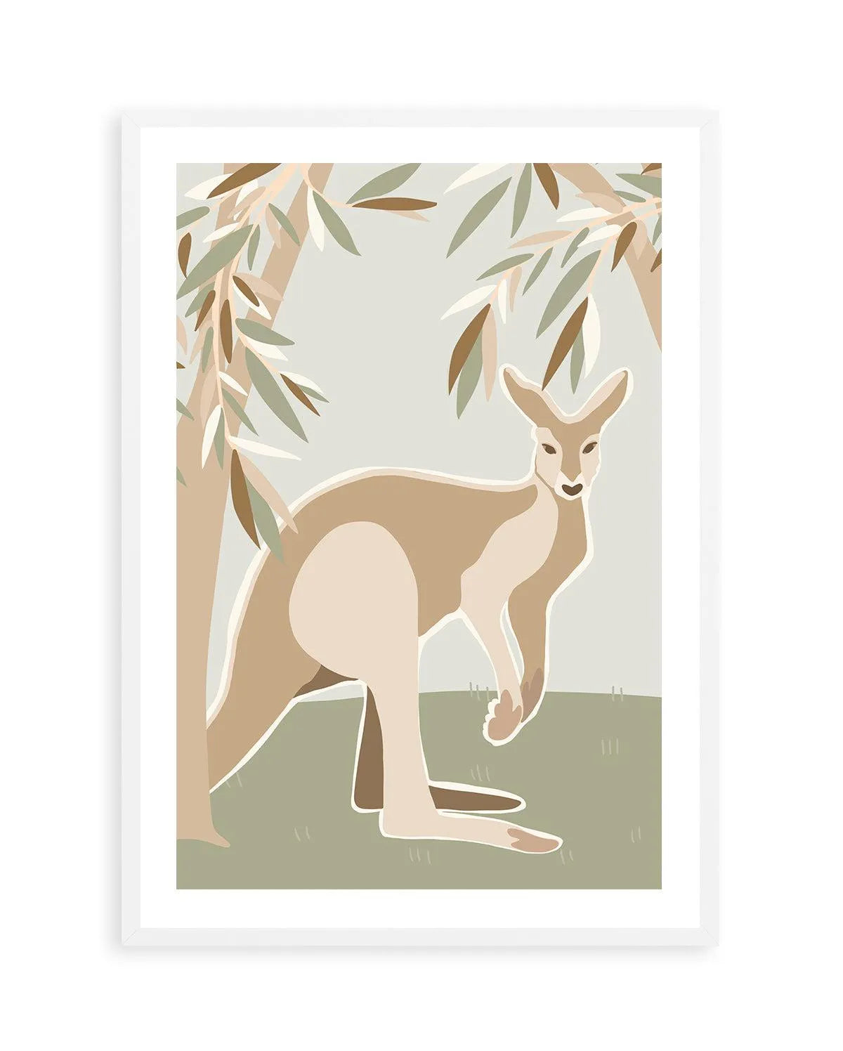 Kangaroo CanopyArt Print-PRINT-Olive et Oriel-Kristin-A5 | 5.8" x 8.3" | 14.8 x 21cm-White-With White Border-Buy-Australian-Art-Prints-Online-with-Olive-et-Oriel-Your-Artwork-Specialists-Austrailia-Decorate-With-Coastal-Photo-Wall-Art-Prints-From-Our-Beach-House-Artwork-Collection-Fine-Poster-and-Framed-Artwork