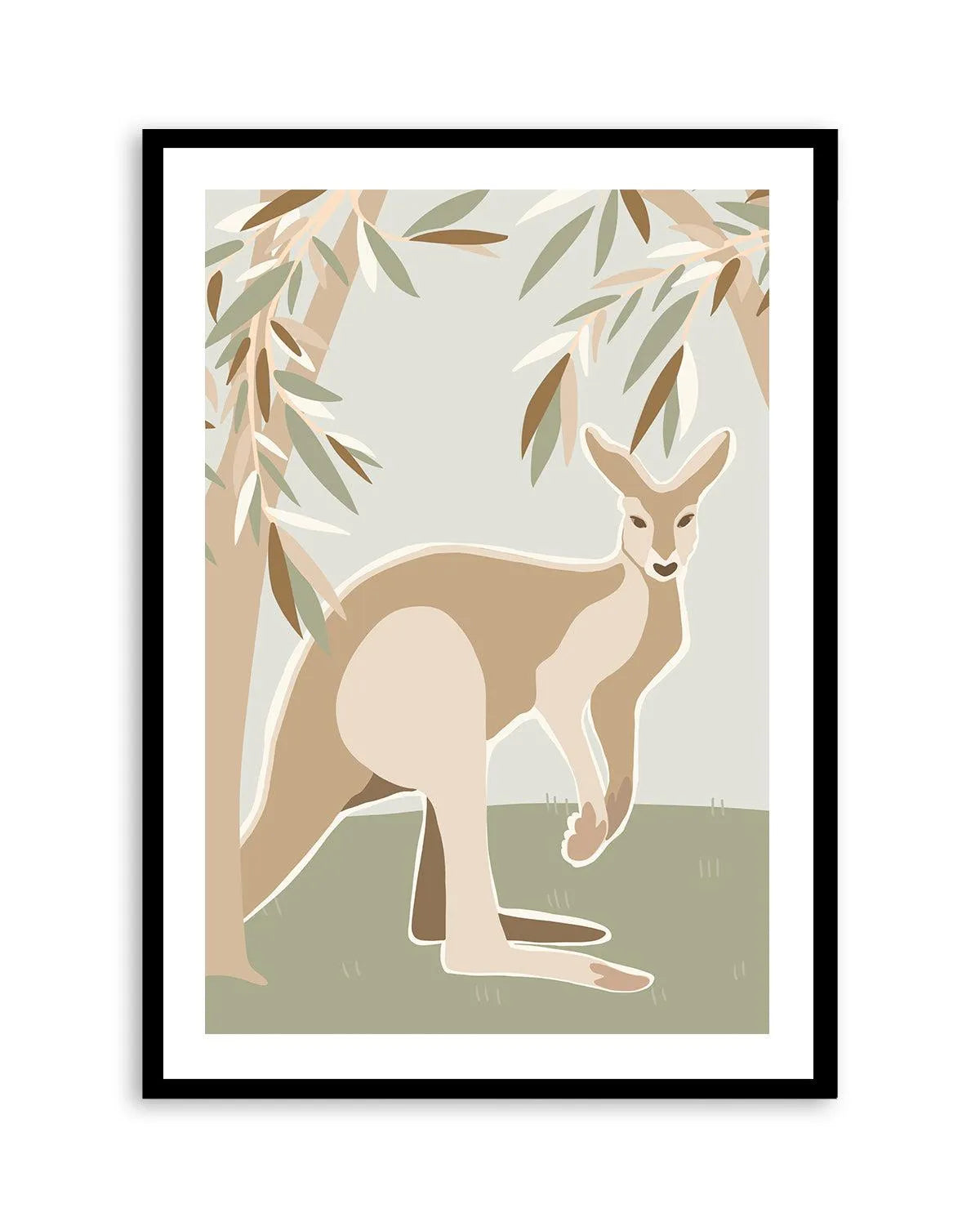 Kangaroo CanopyArt Print-PRINT-Olive et Oriel-Kristin-A5 | 5.8" x 8.3" | 14.8 x 21cm-Black-With White Border-Buy-Australian-Art-Prints-Online-with-Olive-et-Oriel-Your-Artwork-Specialists-Austrailia-Decorate-With-Coastal-Photo-Wall-Art-Prints-From-Our-Beach-House-Artwork-Collection-Fine-Poster-and-Framed-Artwork