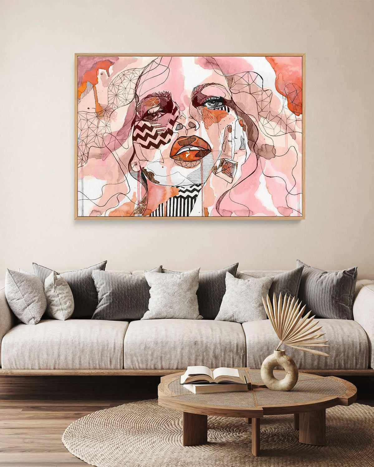Kate by Maku Fenaroli | Framed Canvas Art Print from Olive et Oriel where you can shop wallpaper and artworks online