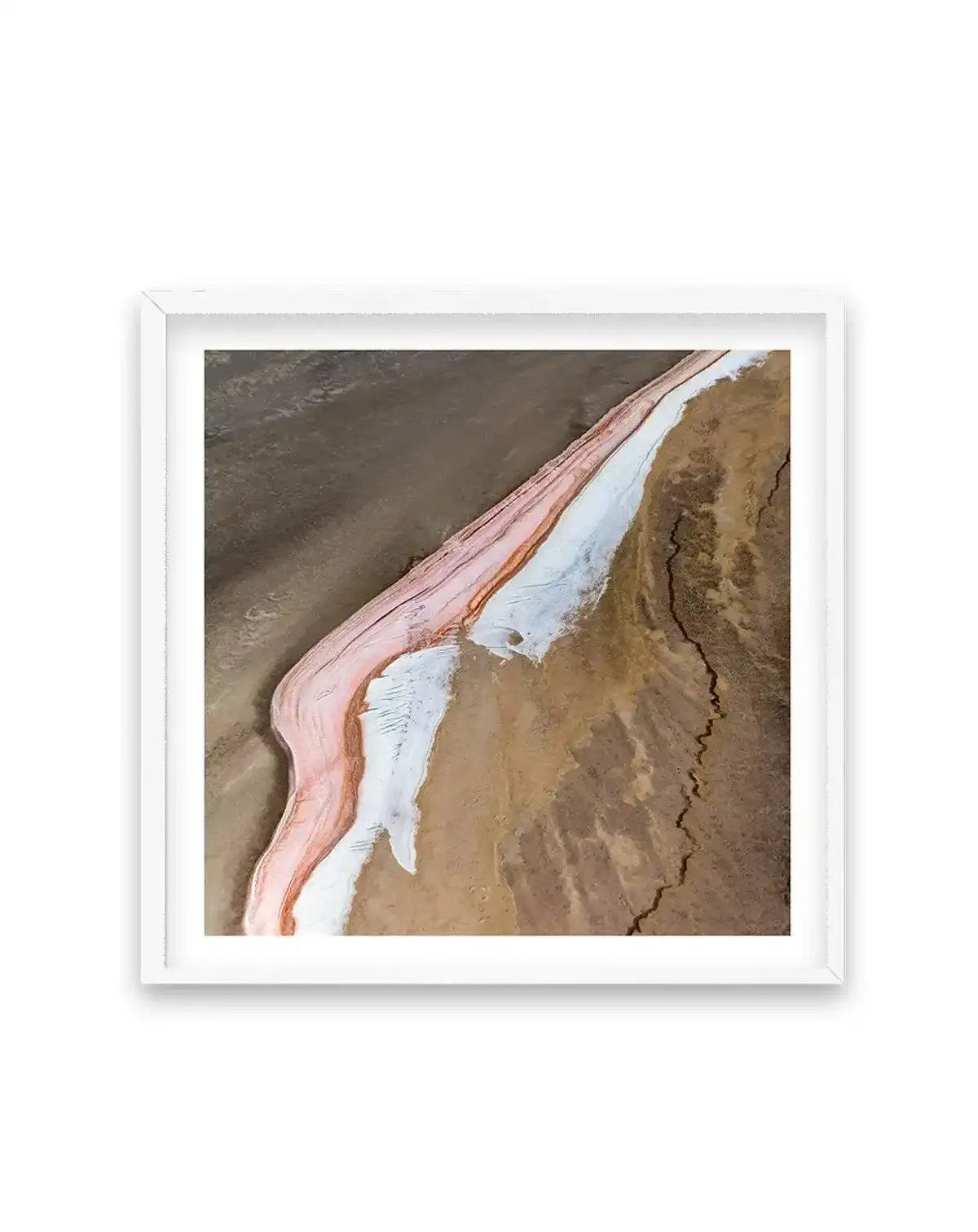 Kati Thanda-Lake Eyre No I | SQ Art Print-PRINT-Olive et Oriel-Olive et Oriel-70x70 cm | 27.5" x 27.5"-White-With White Border-Buy-Australian-Art-Prints-Online-with-Olive-et-Oriel-Your-Artwork-Specialists-Austrailia-Decorate-With-Coastal-Photo-Wall-Art-Prints-From-Our-Beach-House-Artwork-Collection-Fine-Poster-and-Framed-Artwork