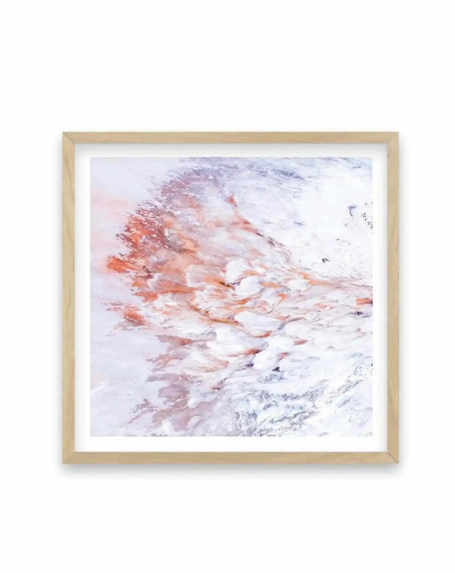 Kati Thanda-Lake Eyre No IX | SQ Art Print-PRINT-Olive et Oriel-Olive et Oriel-70x70 cm | 27.5" x 27.5"-Oak-With White Border-Buy-Australian-Art-Prints-Online-with-Olive-et-Oriel-Your-Artwork-Specialists-Austrailia-Decorate-With-Coastal-Photo-Wall-Art-Prints-From-Our-Beach-House-Artwork-Collection-Fine-Poster-and-Framed-Artwork