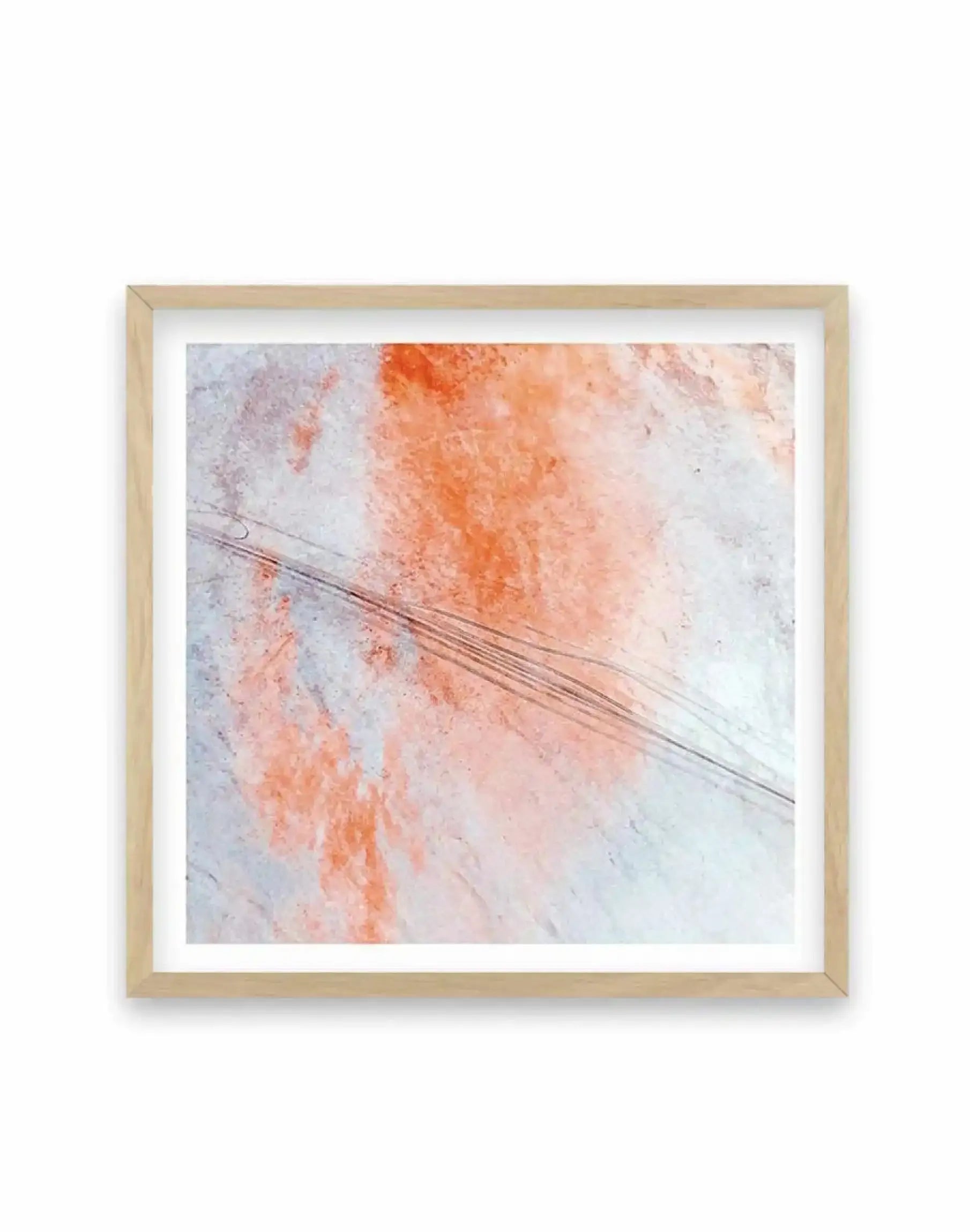 Kati Thanda-Lake Eyre No V | SQ Art Print-PRINT-Olive et Oriel-Olive et Oriel-70x70 cm | 27.5" x 27.5"-Oak-With White Border-Buy-Australian-Art-Prints-Online-with-Olive-et-Oriel-Your-Artwork-Specialists-Austrailia-Decorate-With-Coastal-Photo-Wall-Art-Prints-From-Our-Beach-House-Artwork-Collection-Fine-Poster-and-Framed-Artwork