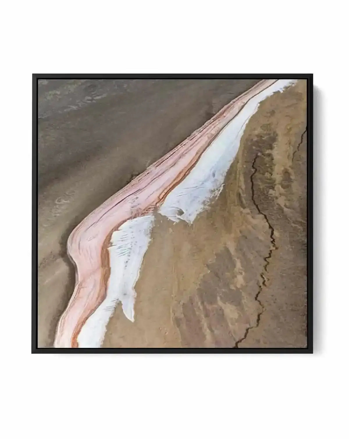 Kati Thanda-Lake Eyre No I SQ | Framed Canvas Art Print from Olive et Oriel where you can shop wallpaper and artworks online
