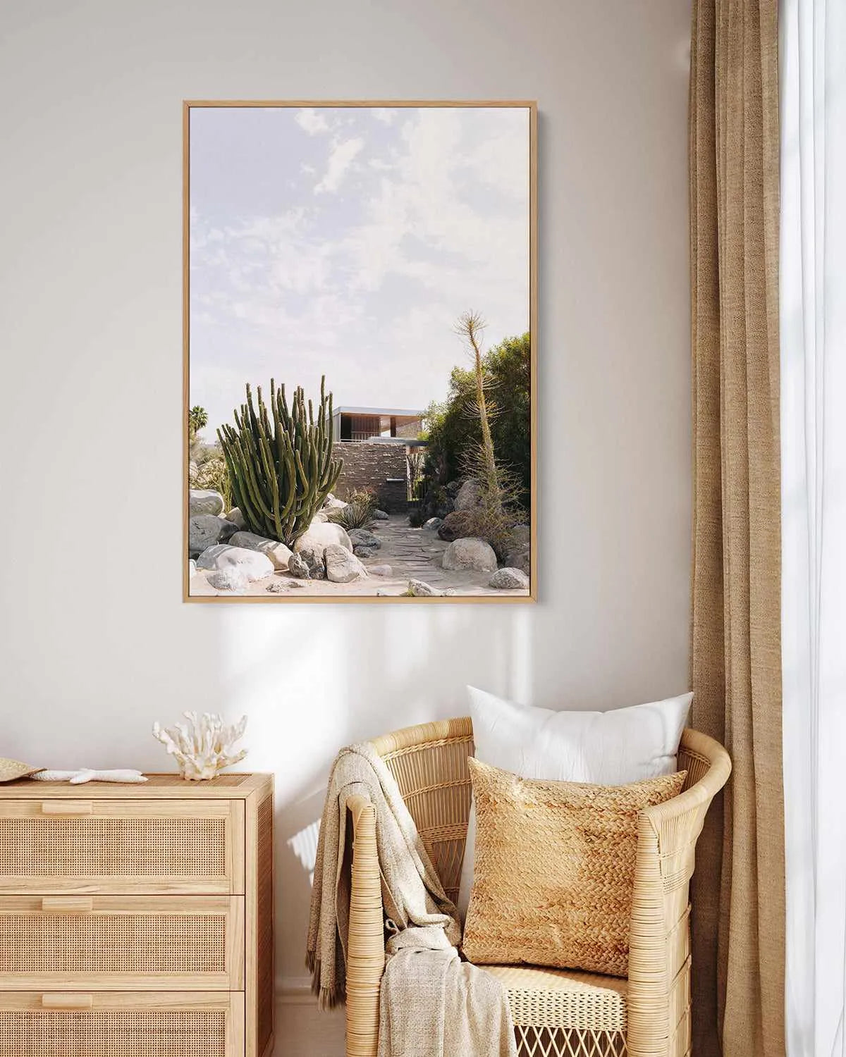 Kaufman Haus Palm Springs I | Framed Canvas Art Print from Olive et Oriel where you can shop wallpaper and artworks online