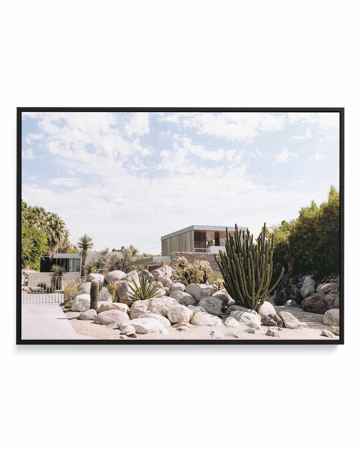 Kaufman Haus Palm Springs II | Framed Canvas Art Print