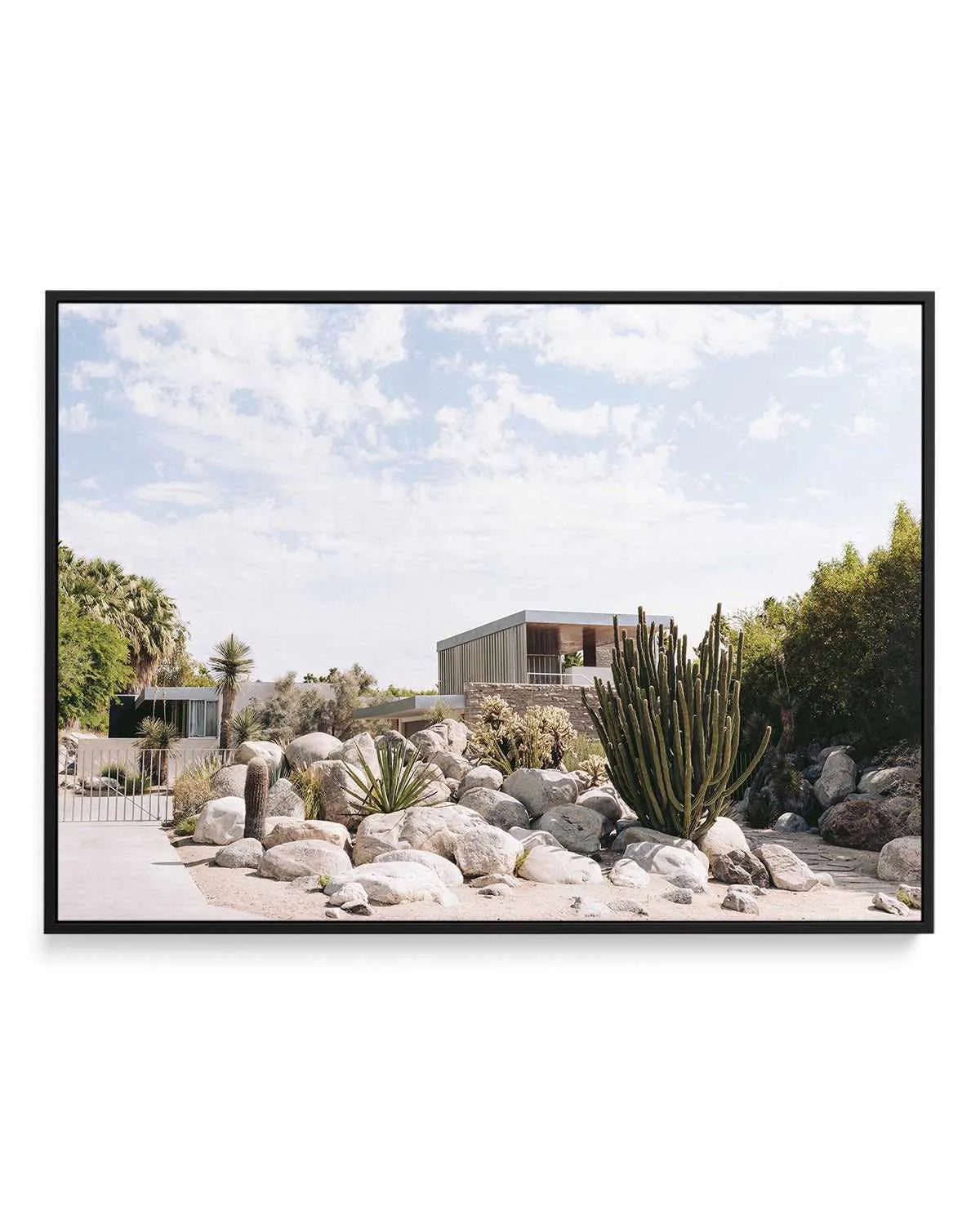 Kaufman Haus Palm Springs II | Framed Canvas Art Print from Olive et Oriel where you can shop wallpaper and artworks online