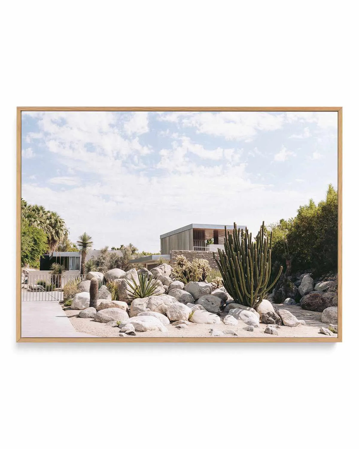 Kaufman Haus Palm Springs II | Framed Canvas Art Print from Olive et Oriel where you can shop wallpaper and artworks online