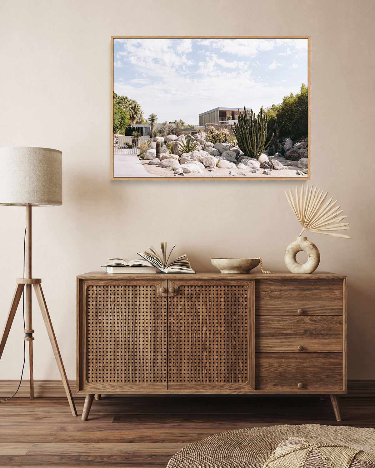 Kaufman Haus Palm Springs II | Framed Canvas Art Print