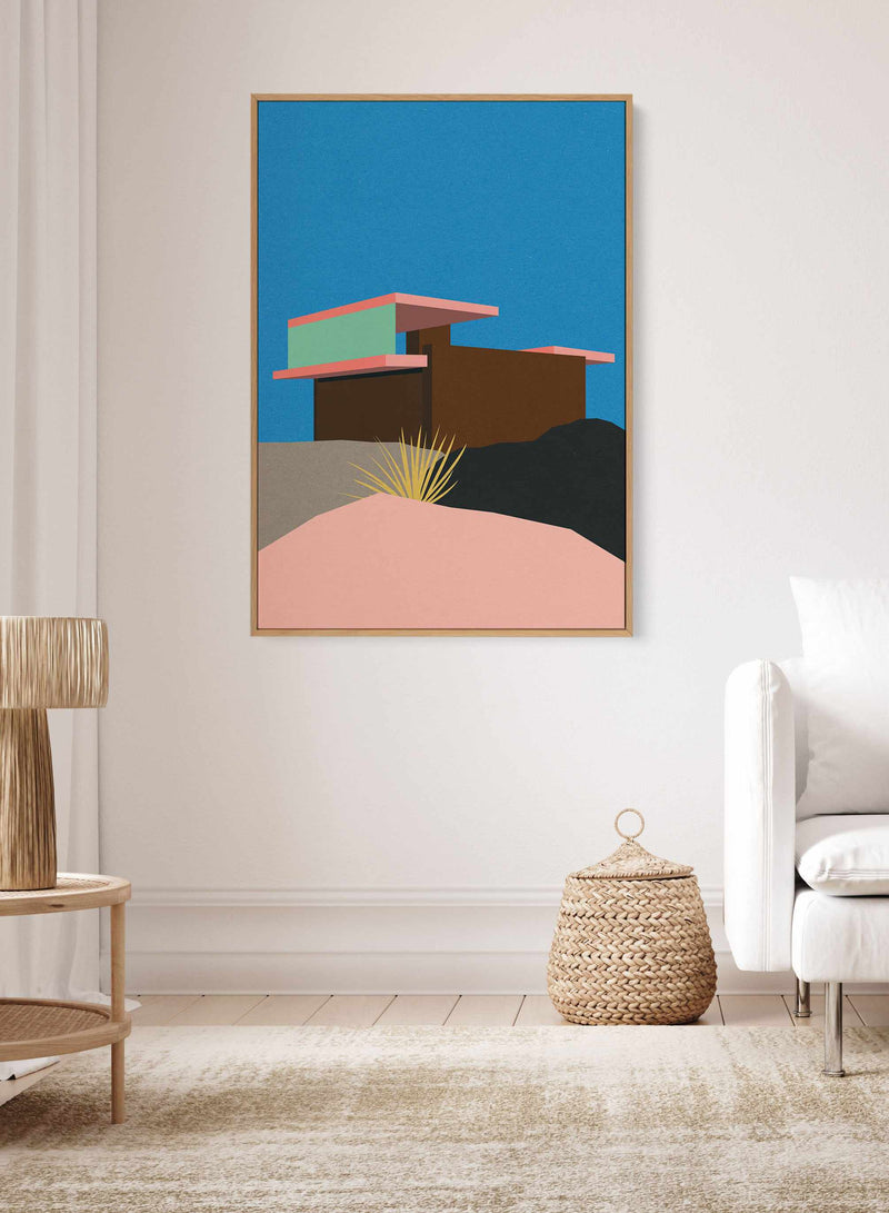 Kaufmann Desert House By Rosi Feist | Framed Canvas Art Print