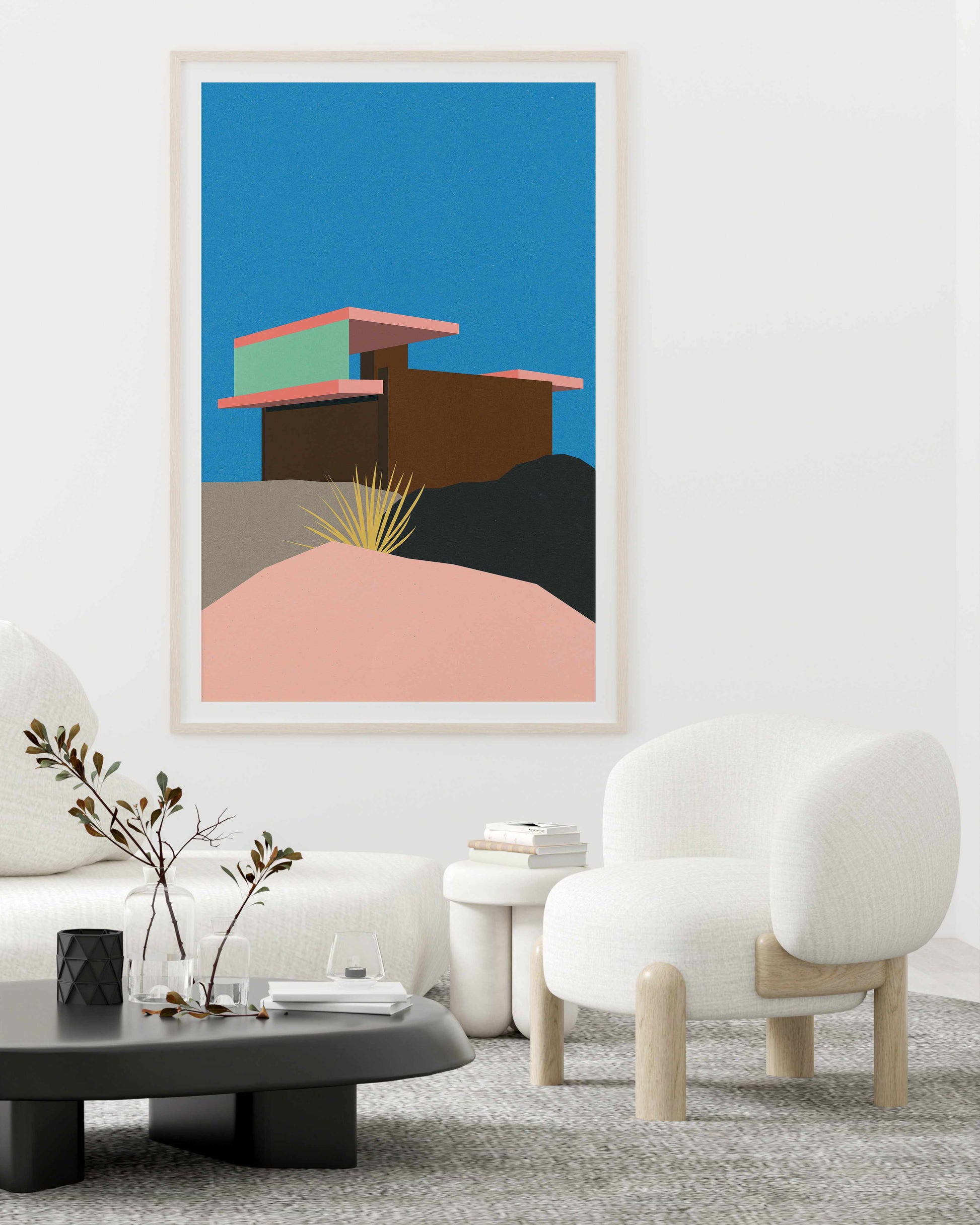 Kaufmann Desert House By Rosi Feist | Art Print from Olive et Oriel where you can shop wallpaper and artworks online