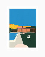 Kaufmann Desert House Poolside by Rosi Feist | Art Print