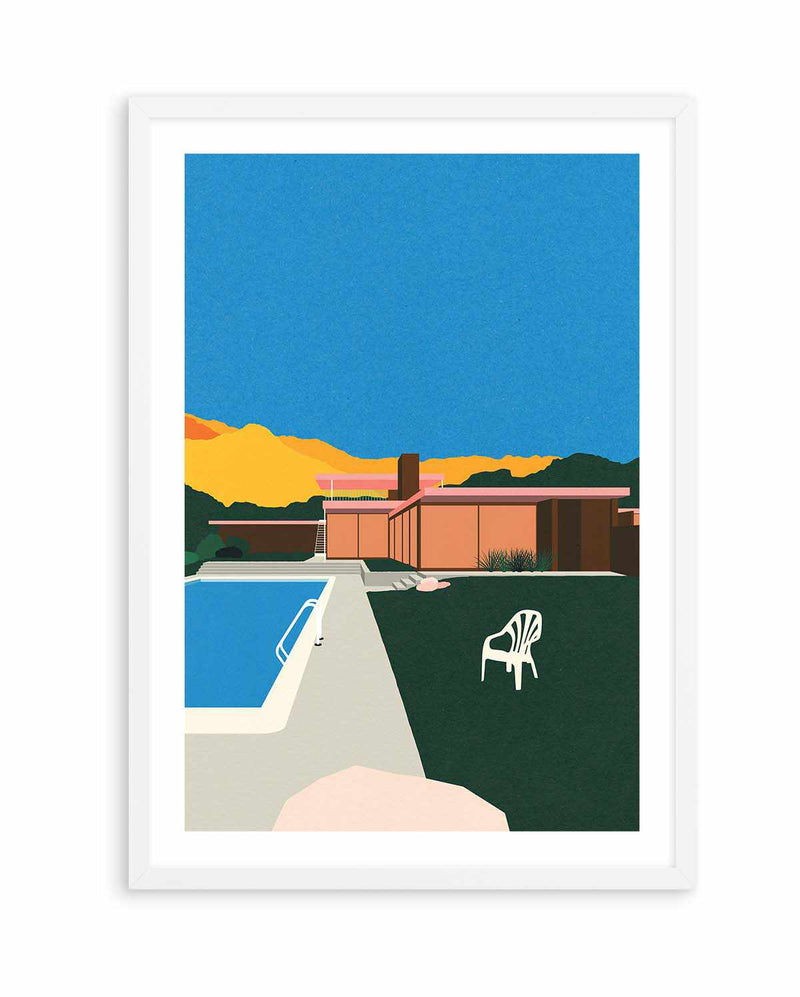 Kaufmann Desert House Poolside by Rosi Feist | Art Print