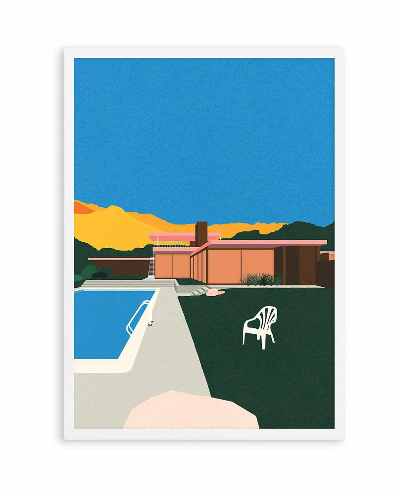 Kaufmann Desert House Poolside by Rosi Feist | Art Print