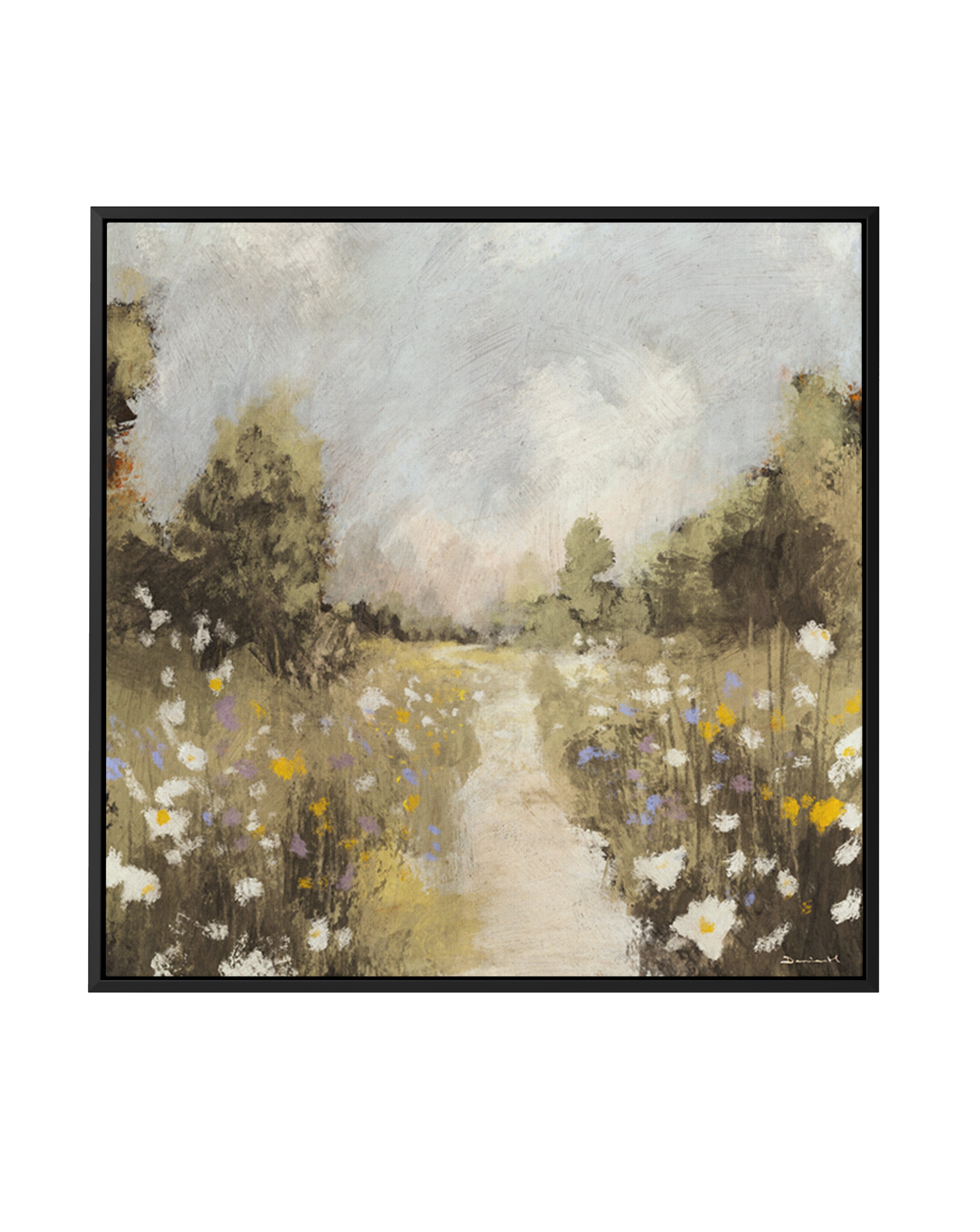 Kernow Meadow by Dan Hobday | Framed Canvas Art Print