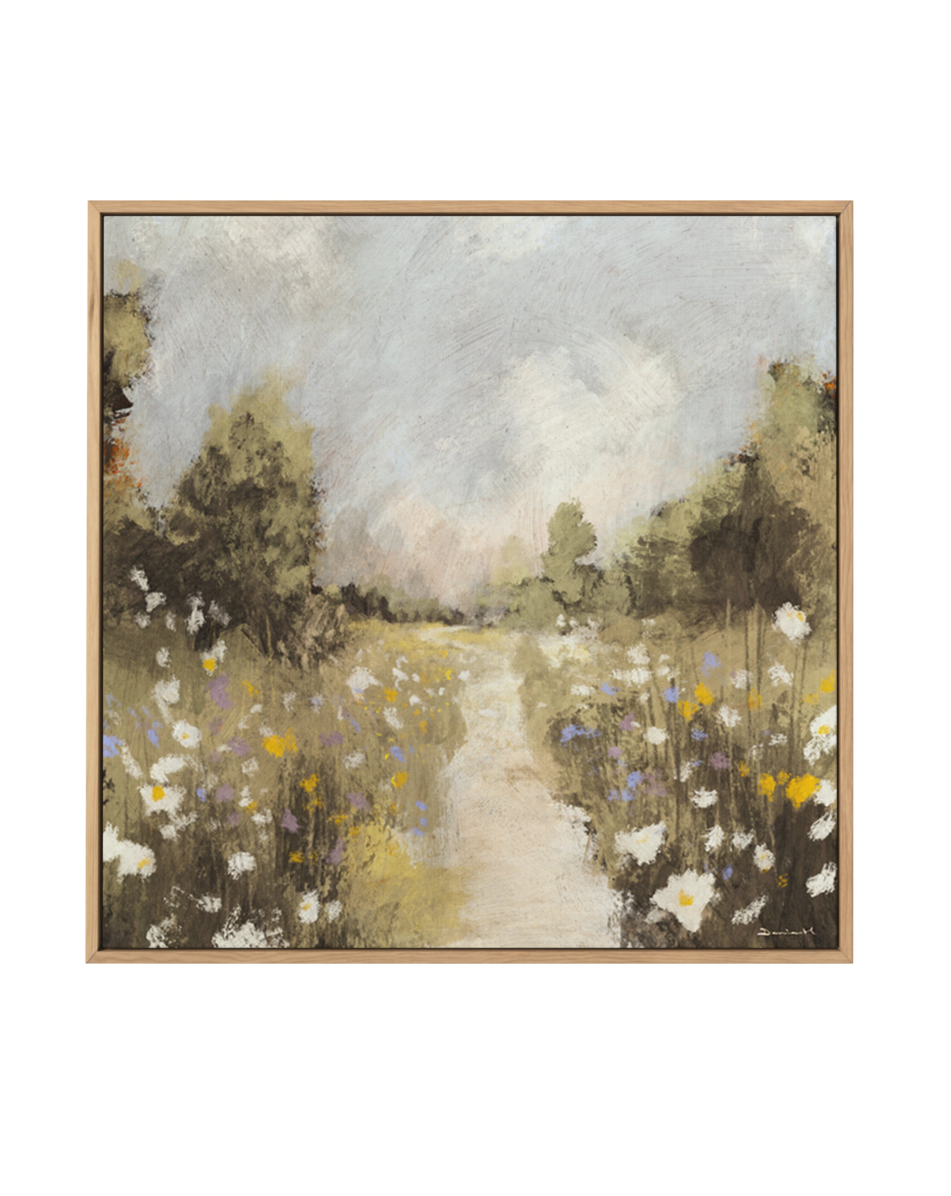 Kernow Meadow by Dan Hobday | Framed Canvas Art Print