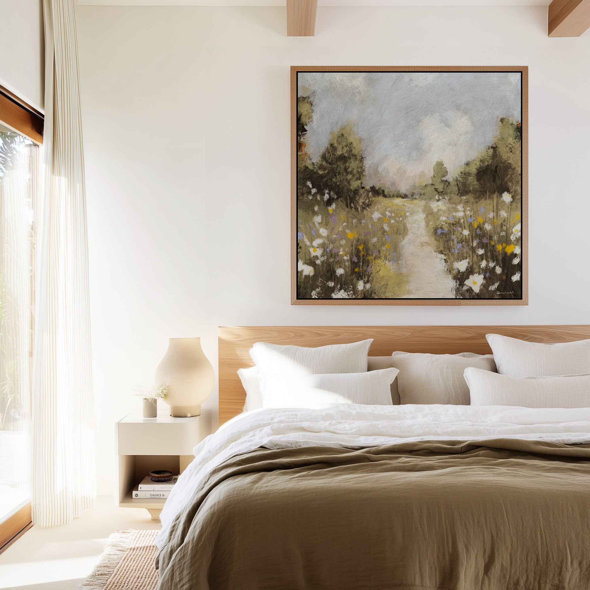 Kernow Meadow by Dan Hobday | Framed Canvas Art Print