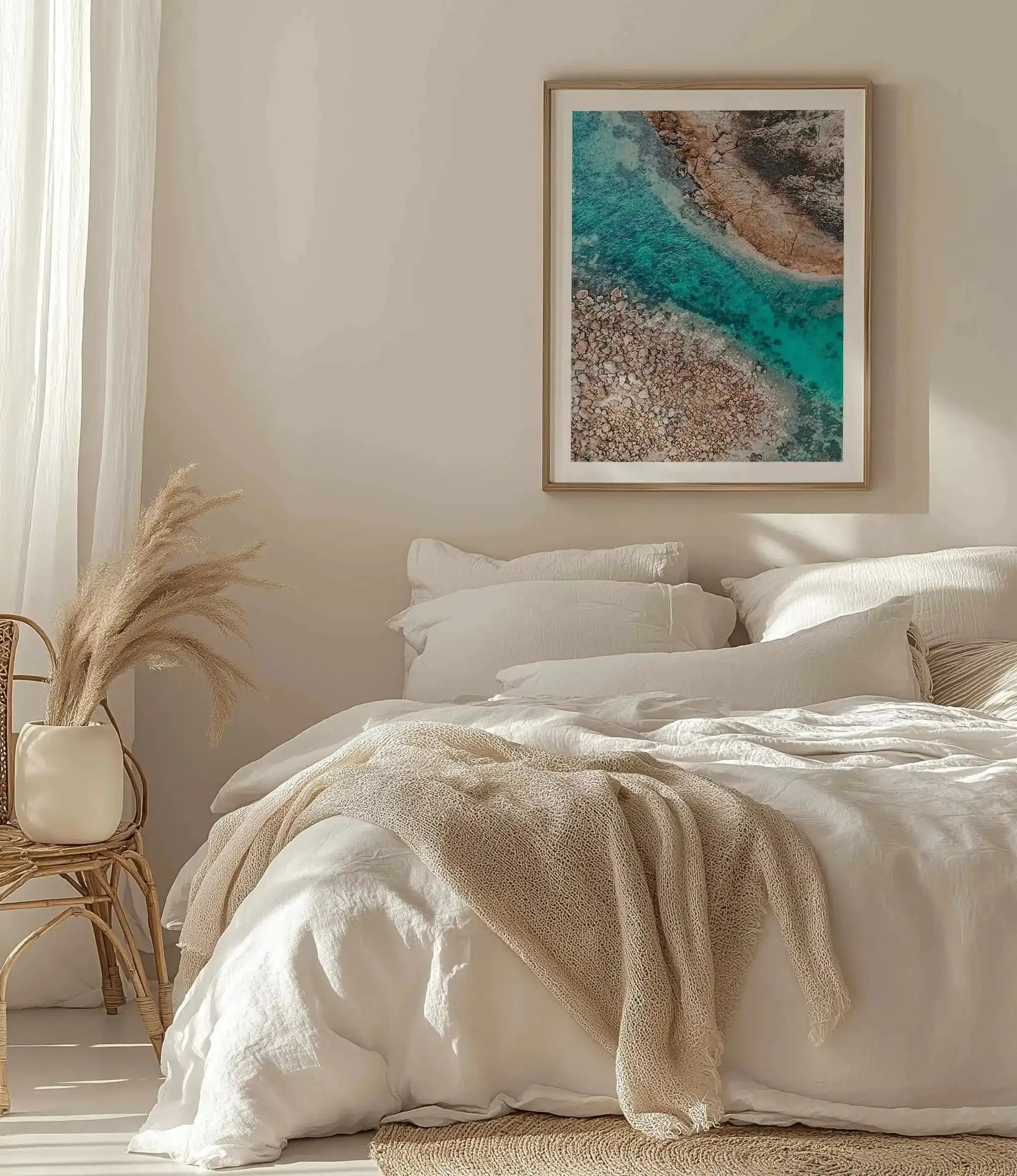 Kianinny Bay I PT | Aerial Photo Wall Art Print from Olive et Oriel where you can shop wallpaper and artworks online