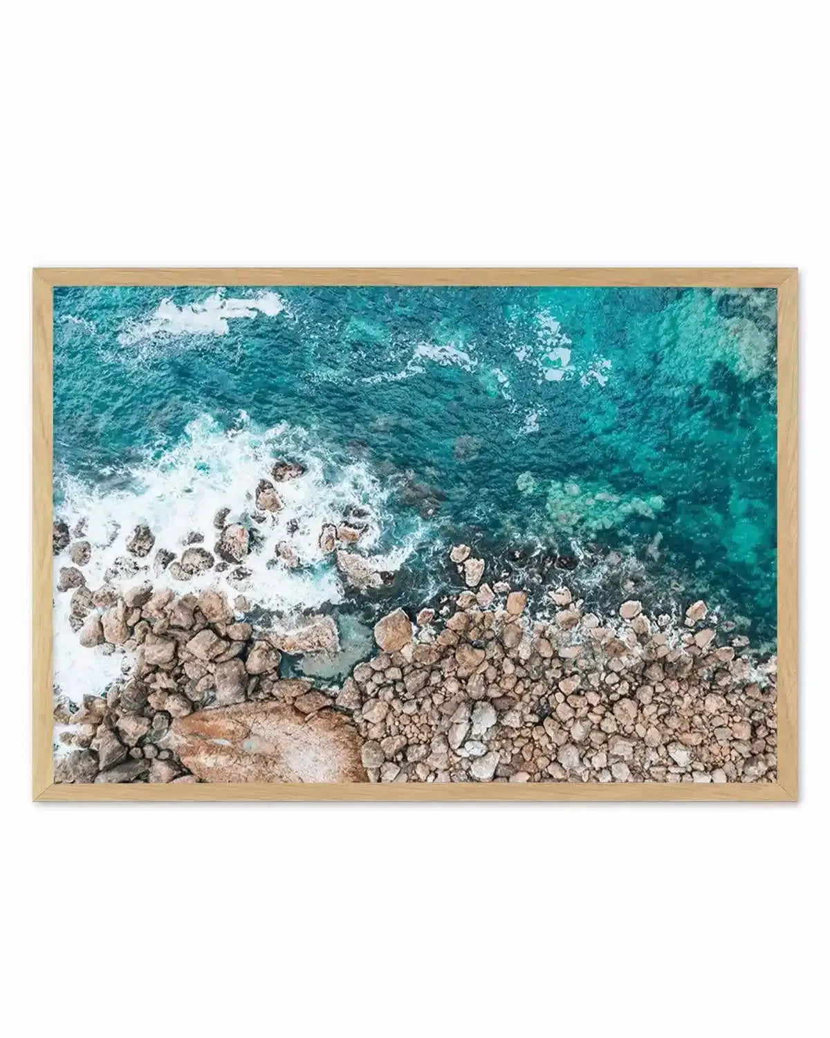Kianinny Bay II Tathra | Aerial Photo Wall Art Print from Olive et Oriel where you can shop wallpaper and artworks online