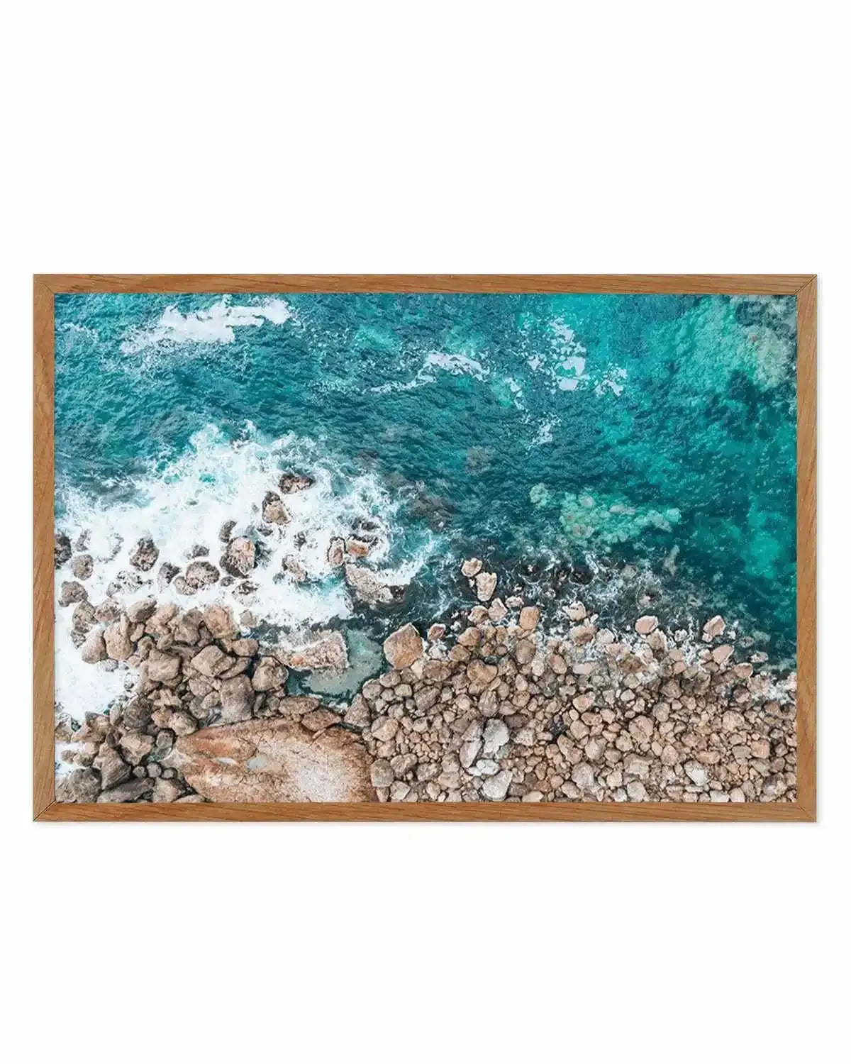 Kianinny Bay II Tathra | Aerial Photo Wall Art Print from Olive et Oriel where you can shop wallpaper and artworks online