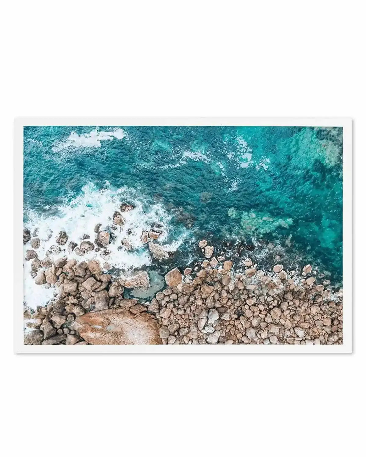 Kianinny Bay II Tathra | Aerial Photo Wall Art Print from Olive et Oriel where you can shop wallpaper and artworks online
